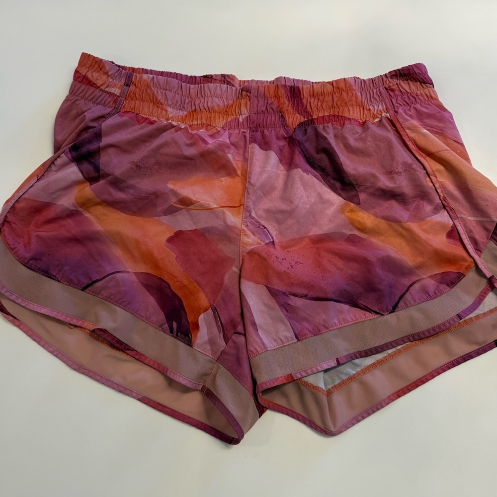 Athleta Women's Pink and Orange Athletic Shorts